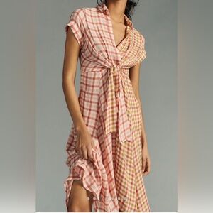 NWT Pilcro Twist-Front Shirt Dress Size Small